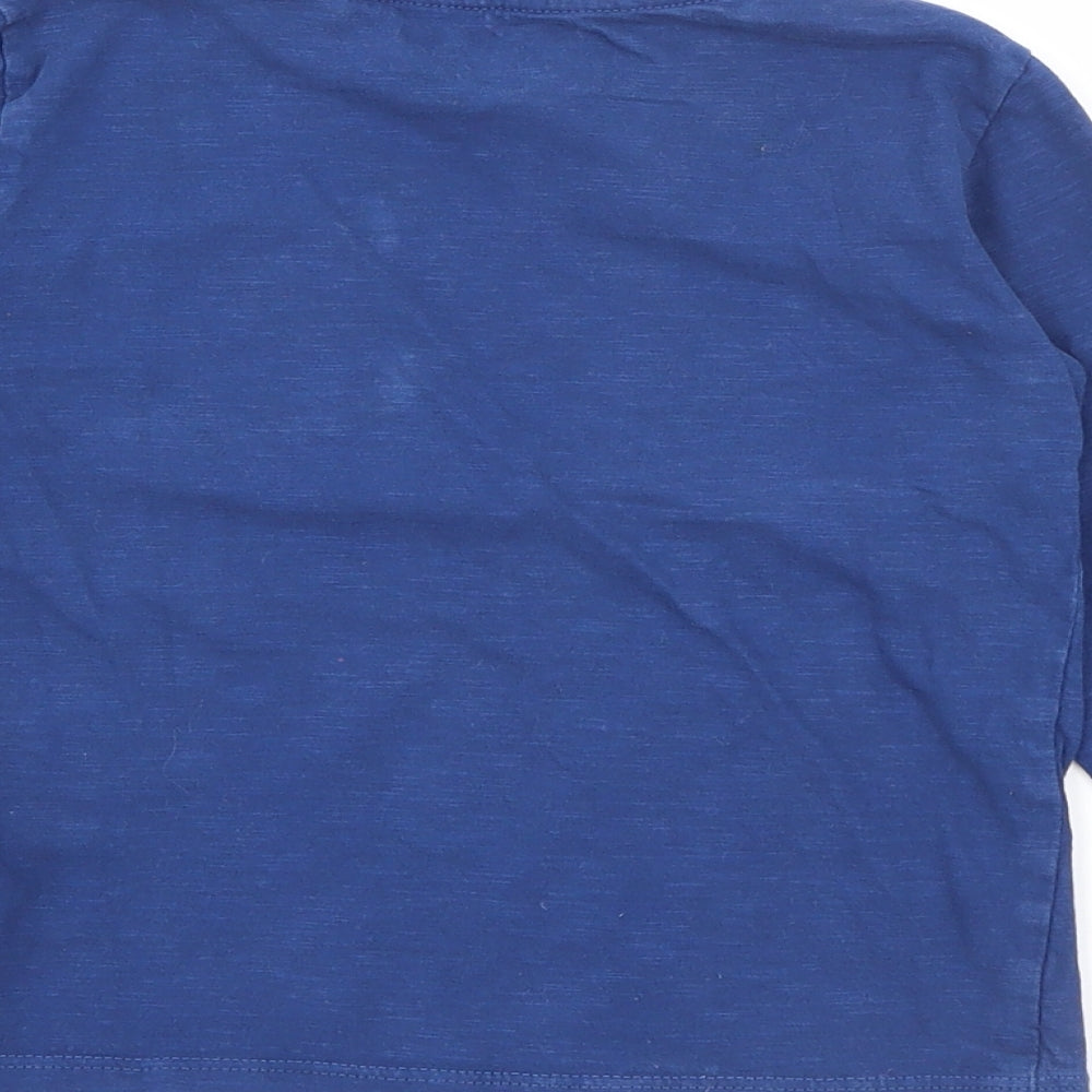 NEXT Boys Blue  Cotton Pullover T-Shirt Size 2-3 Years Crew Neck