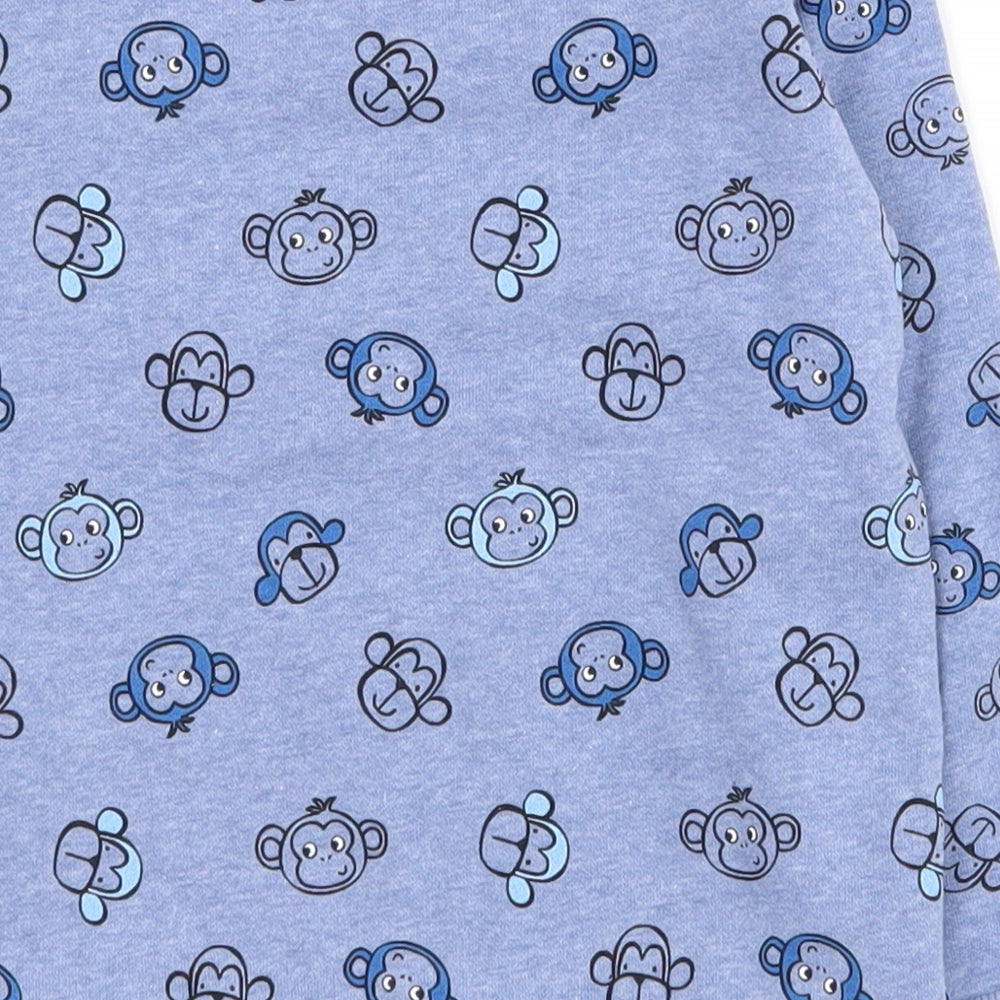 Dunnes Stores Boys Blue  Cotton Pullover Sweatshirt Size 3-4 Years  Magnetic
