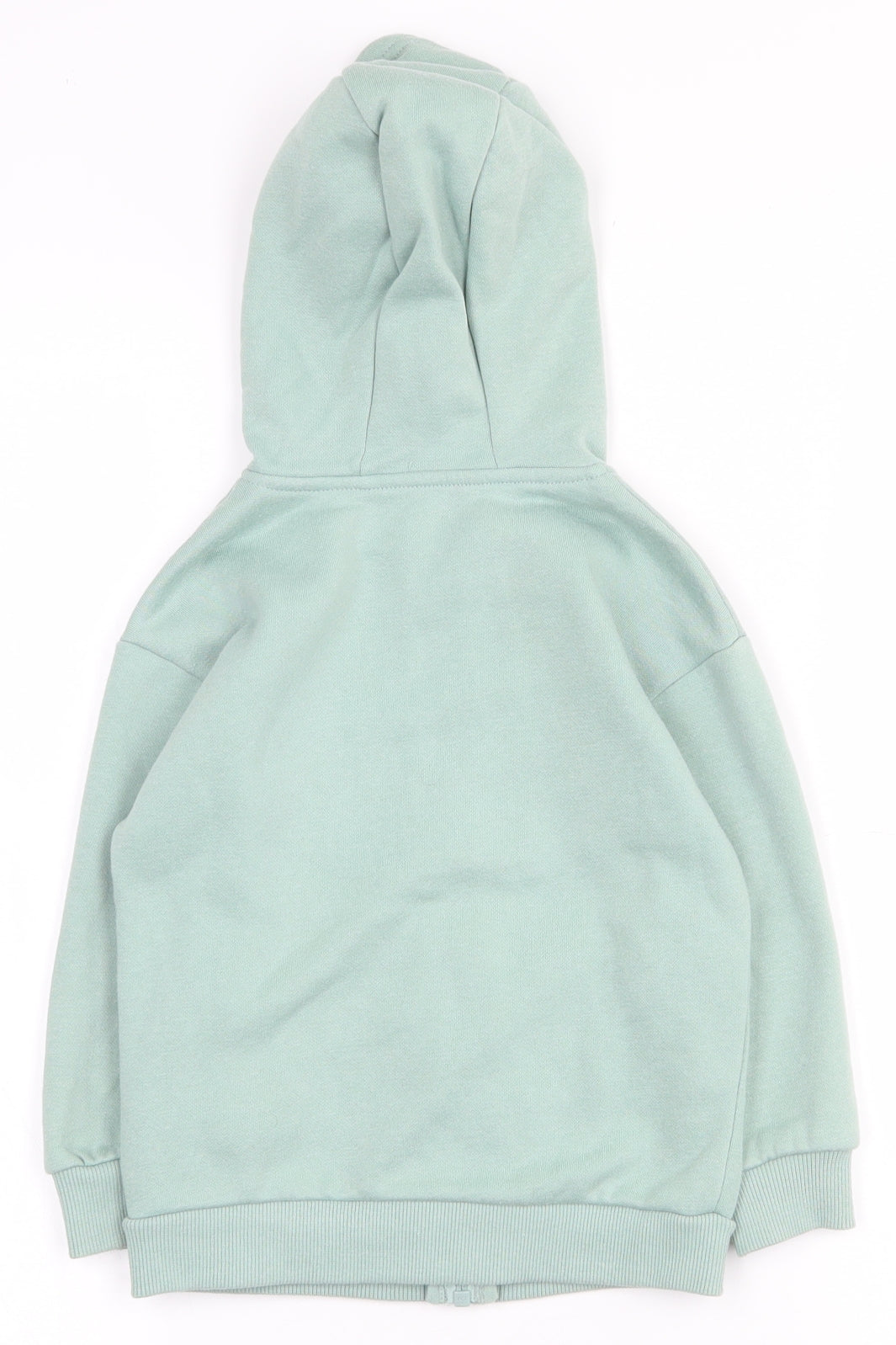 Dunnes Stores Boys Green  Cotton Full Zip Hoodie Size 3-4 Years  Zip