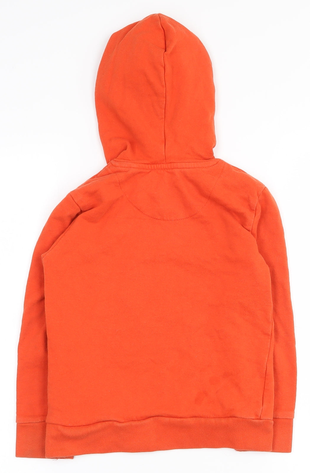 Jeff&Co Boys Orange  100% Cotton Pullover Hoodie Size 5-6 Years  Pullover