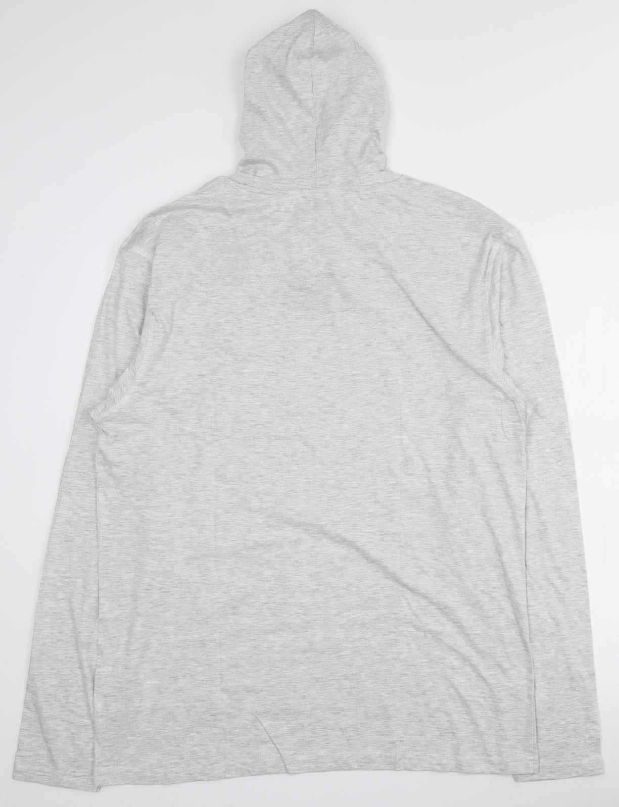 Brave Soul Mens Grey  Cotton Pullover Hoodie Size XL