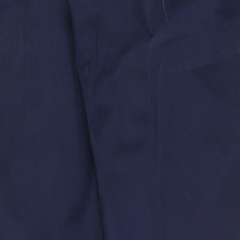 Marks and Spencer Mens Blue  Cotton Straight Jeans Size 36 in L30 in Slim Zip