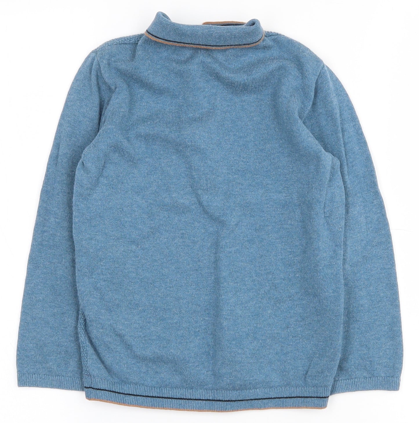 NEXT Boys Blue  100% Cotton Pullover Polo Size 3-4 Years Collared Pullover