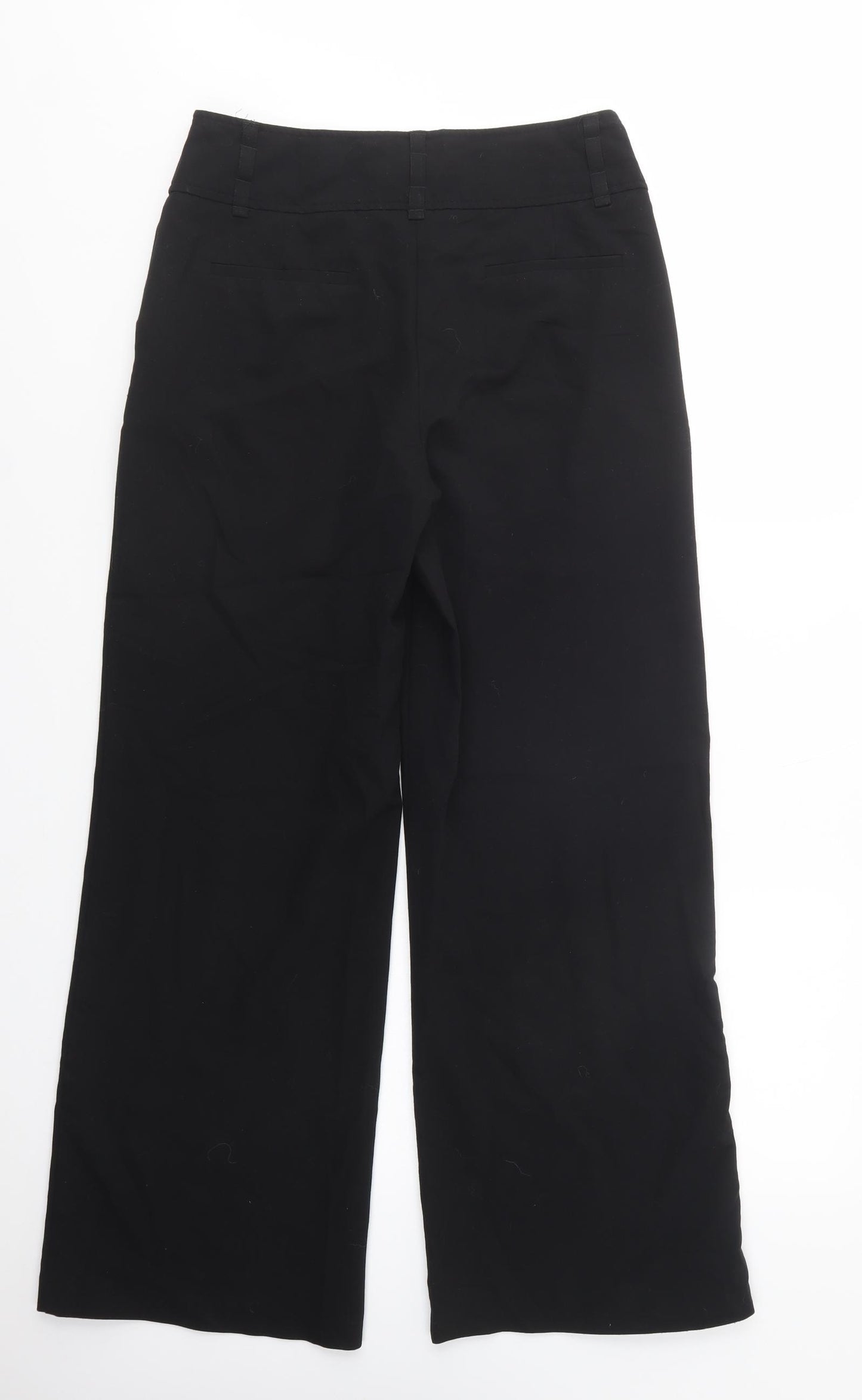 NEXT Womens Black  Polyester Dress Pants Trousers Size 10 L32 in Regular Button