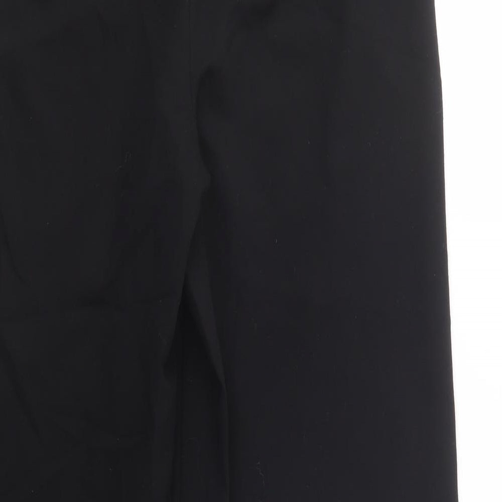 NEXT Womens Black  Polyester Dress Pants Trousers Size 10 L32 in Regular Button