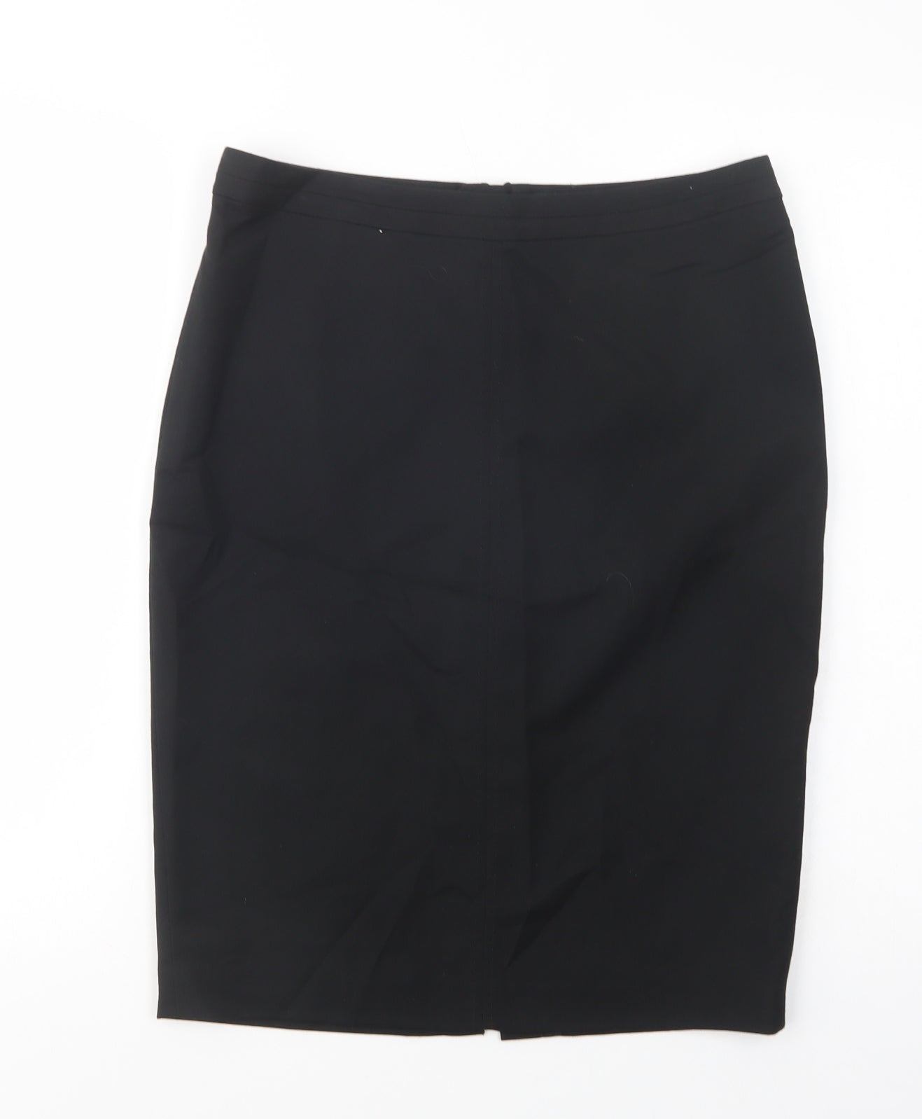 NEXT Womens Black  Polyester Straight & Pencil Skirt Size 10   Zip