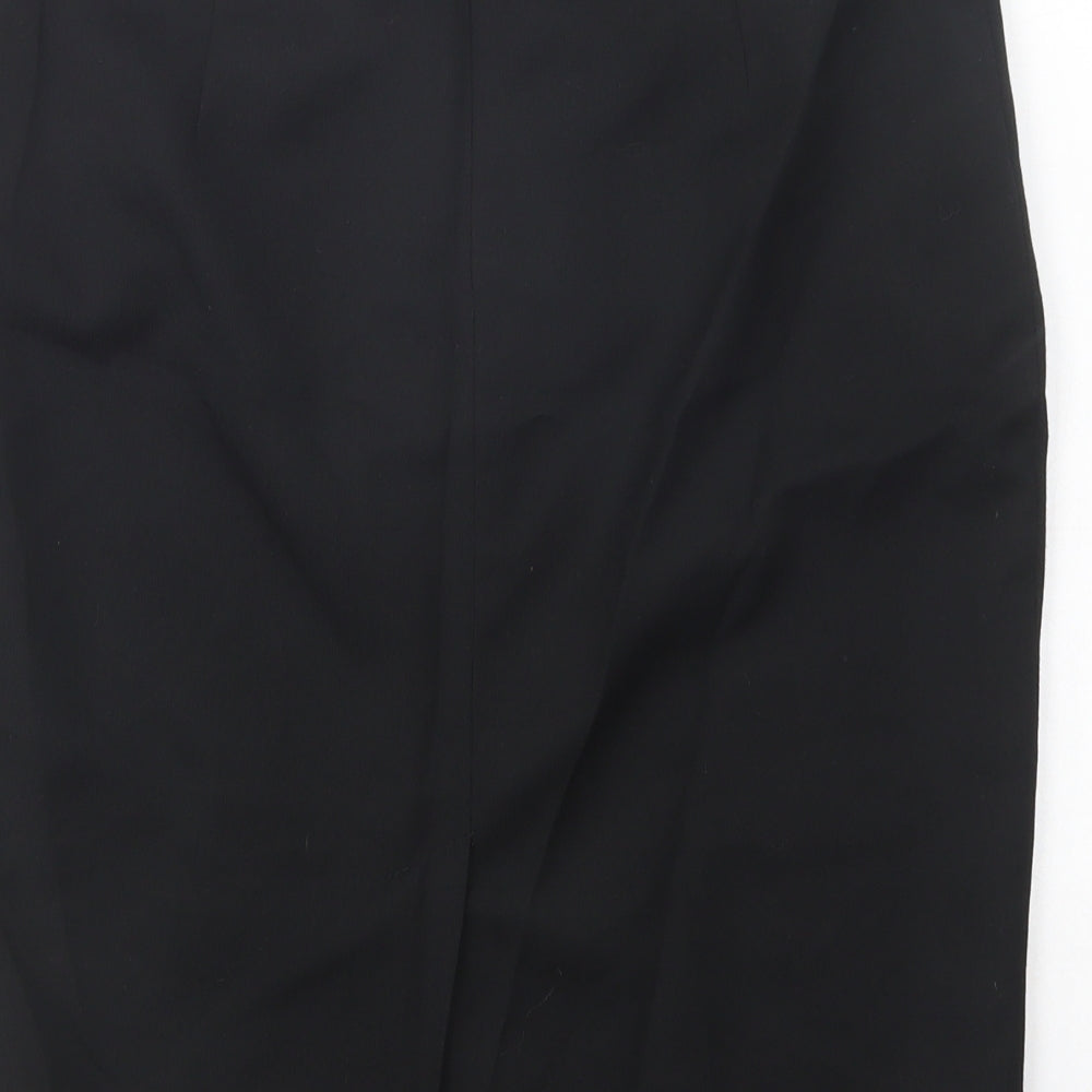 NEXT Womens Black  Polyester Straight & Pencil Skirt Size 10   Zip