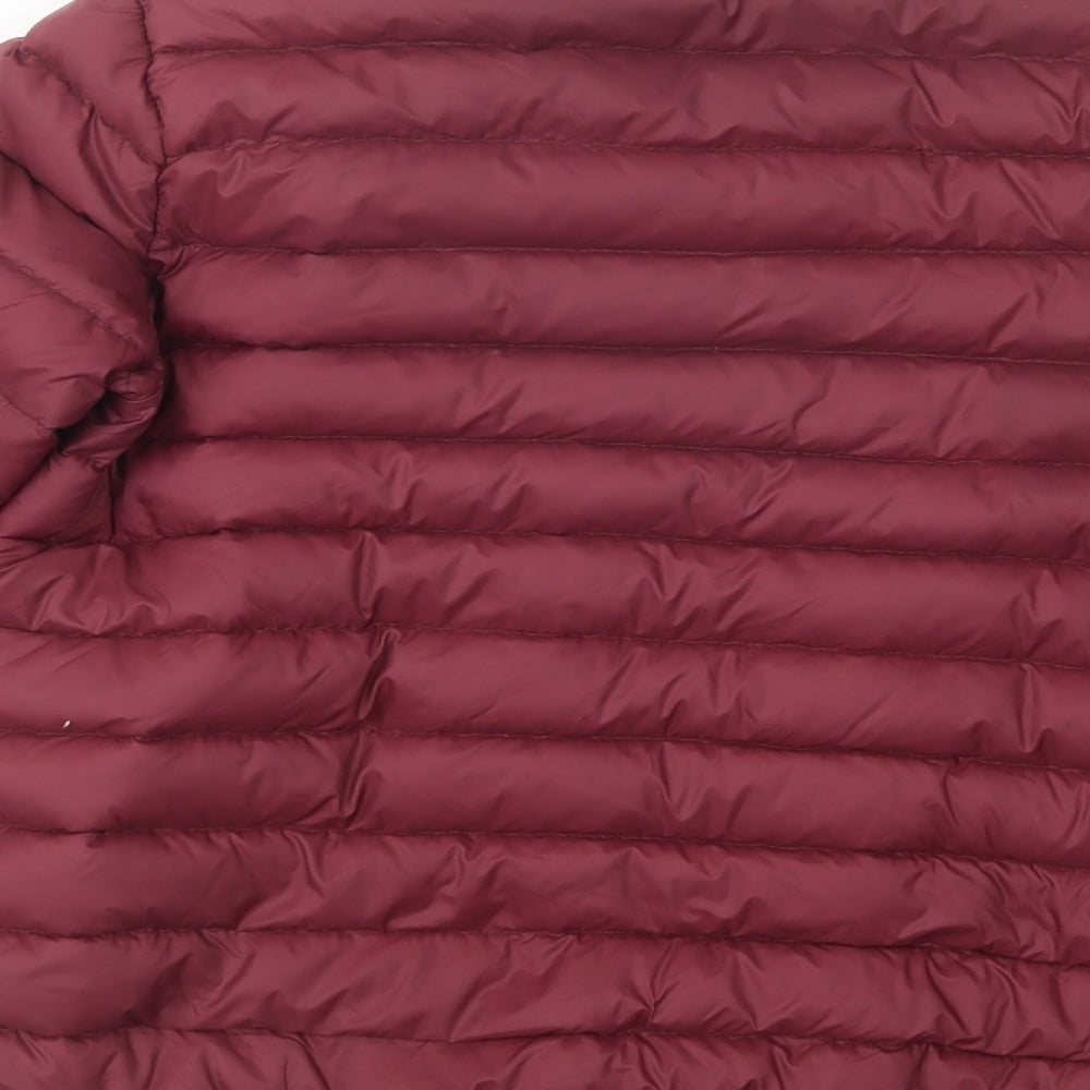 Abercrombie & Fitch Womens Purple   Puffer Jacket Jacket Size L  Zip