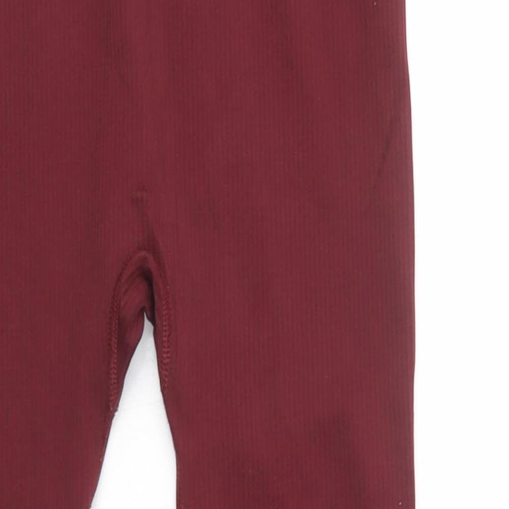 George Womens Purple  Polyamide Compression Leggings Size 16 L27 in Regular