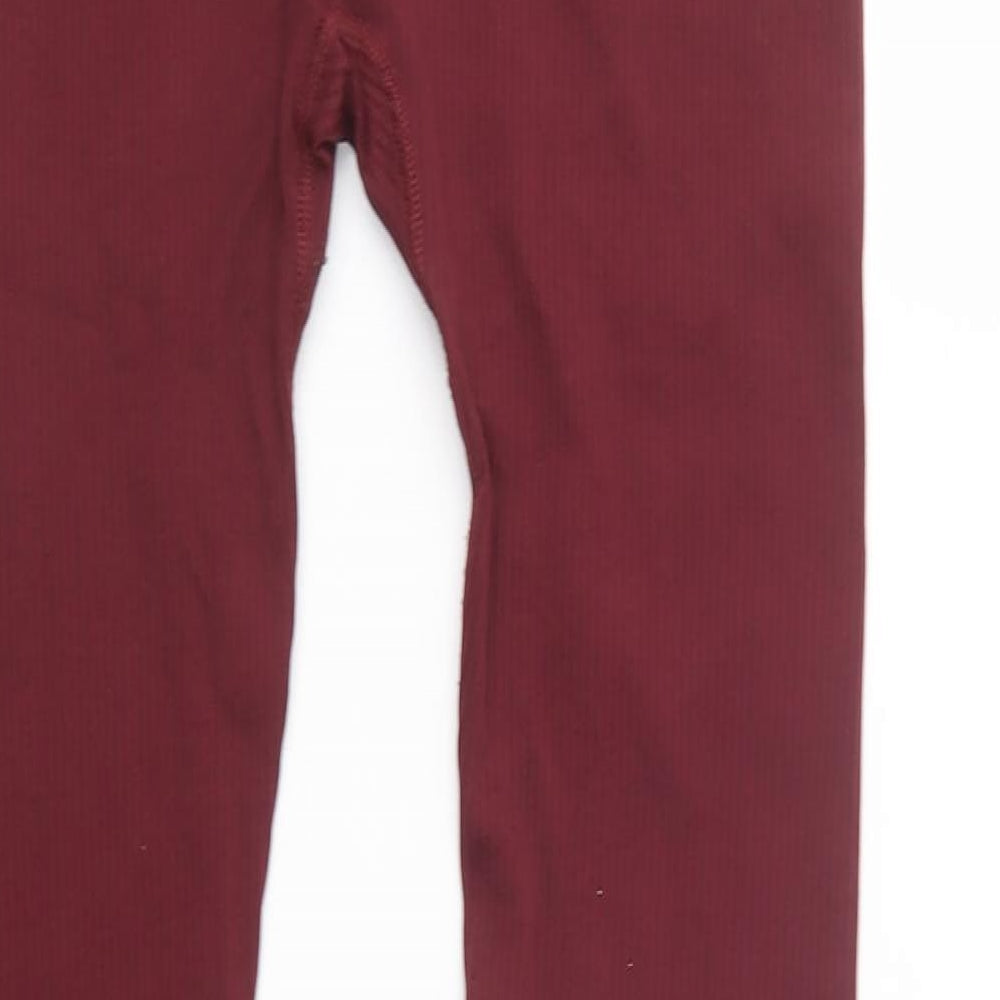 George Womens Purple  Polyamide Compression Leggings Size 16 L27 in Regular