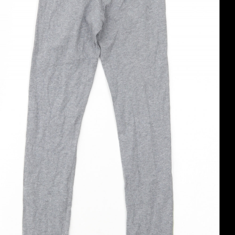 F&F Girls Grey  Cotton Jogger Trousers Size 8-9 Years  Regular