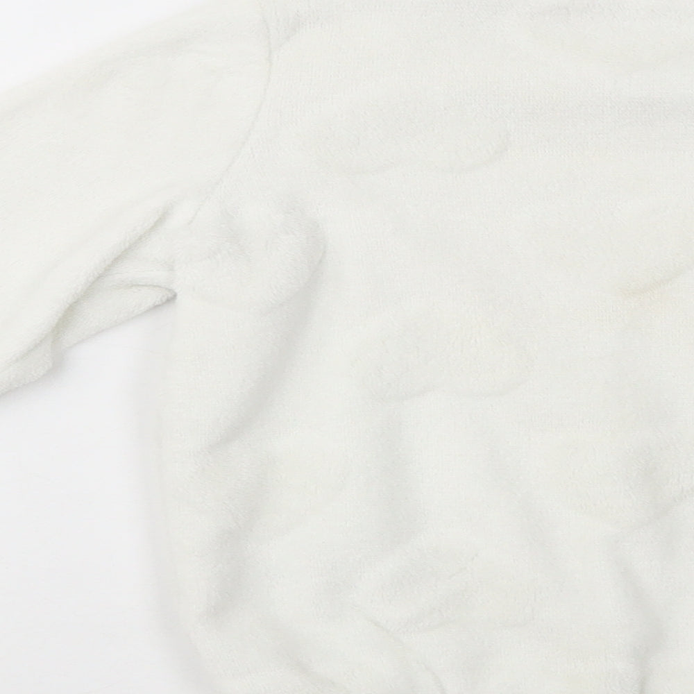 E-vie Angel Girls White  Polyester Pullover Sweatshirt Size 5-6 Years  Pullover