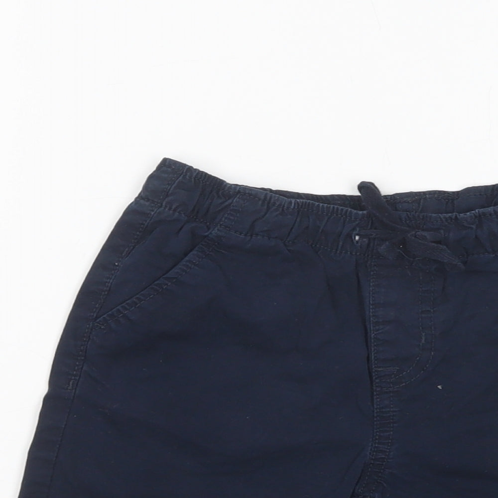 Urban Rascals Boys Blue  Cotton Chino Shorts Size 4-5 Years  Regular Drawstring