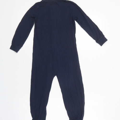 Lupilu Boys Blue Solid Cotton  Bodysuit Size 2-3 Years  Zip - Skeleton