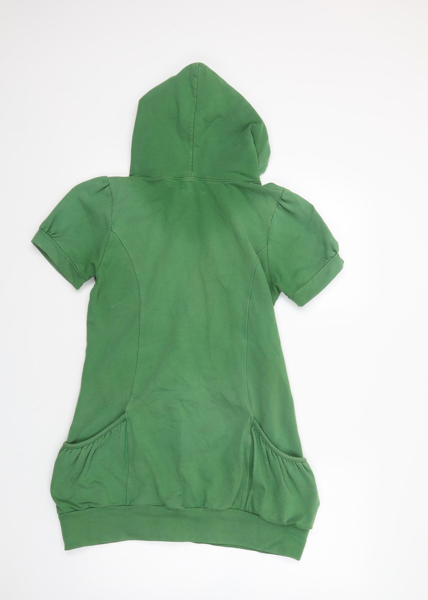 Mamatayou Womens Green  Cotton Pullover Hoodie Size M  Pullover