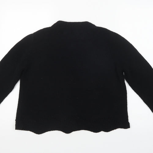 Primark Womens Black Mock Neck  Polyester Pullover Jumper Size 14