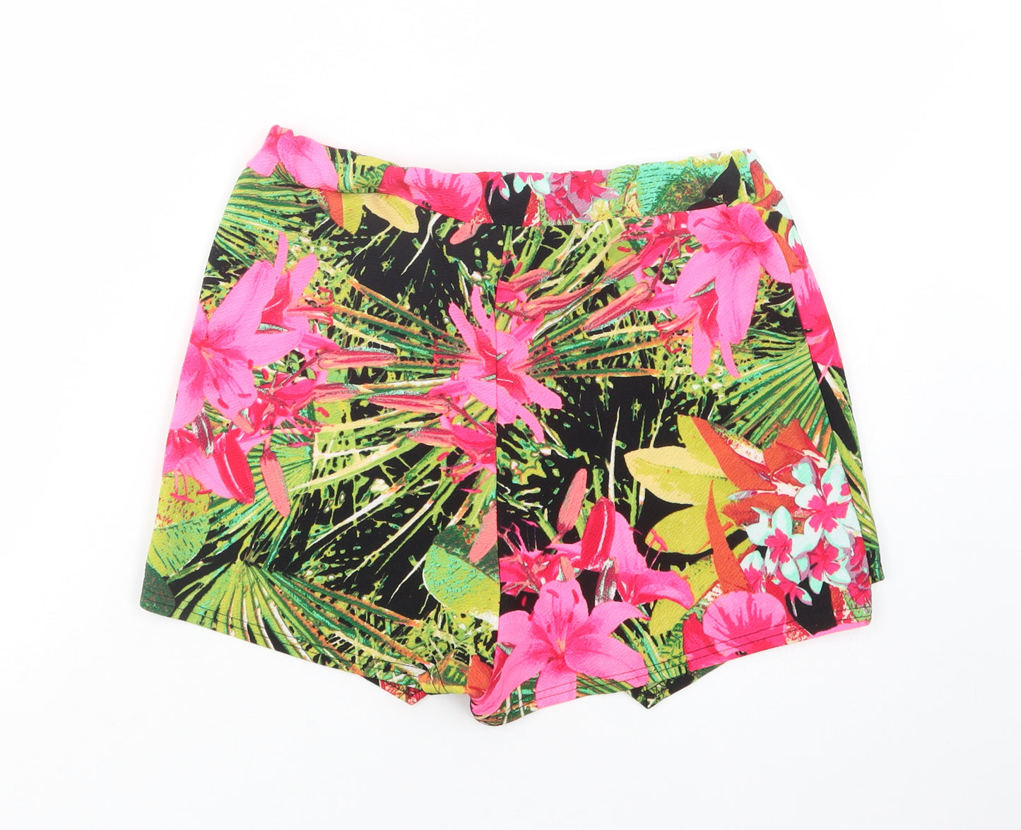 Ayanapa Womens Multicoloured Floral Polyester Mini Skort Size 30 in
