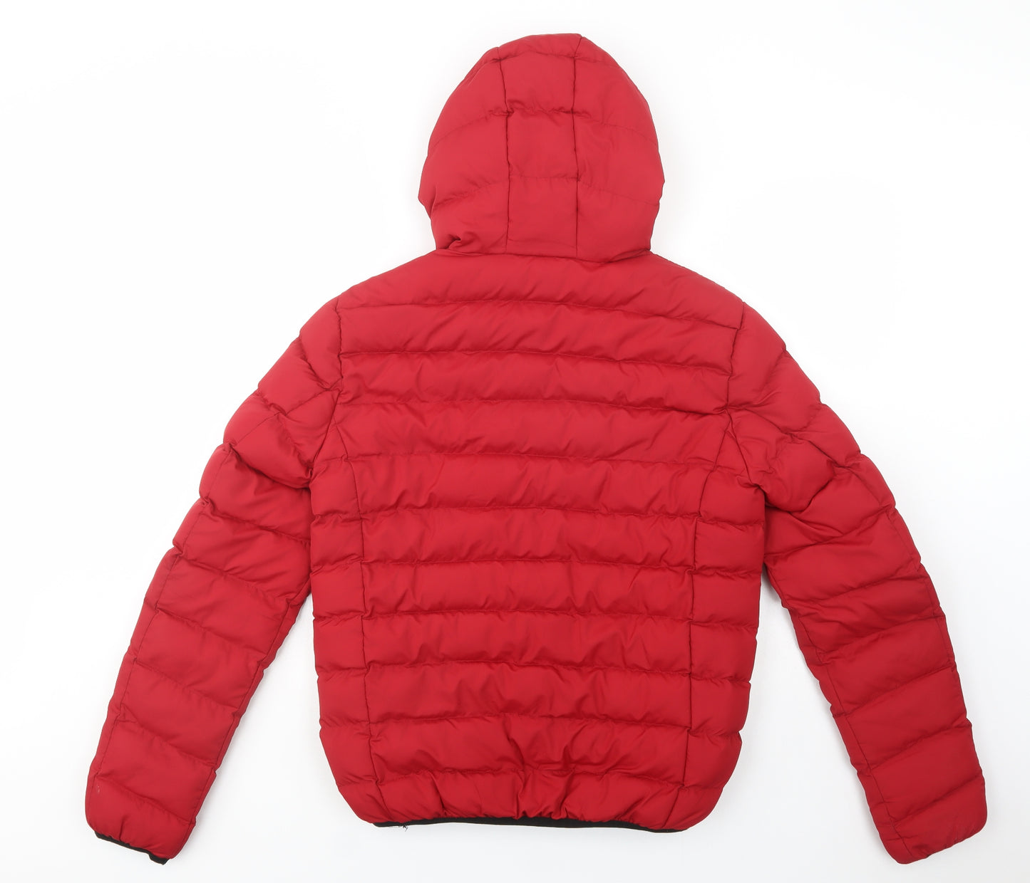 Brave Soul Mens Red   Puffer Jacket Jacket Size S  Zip