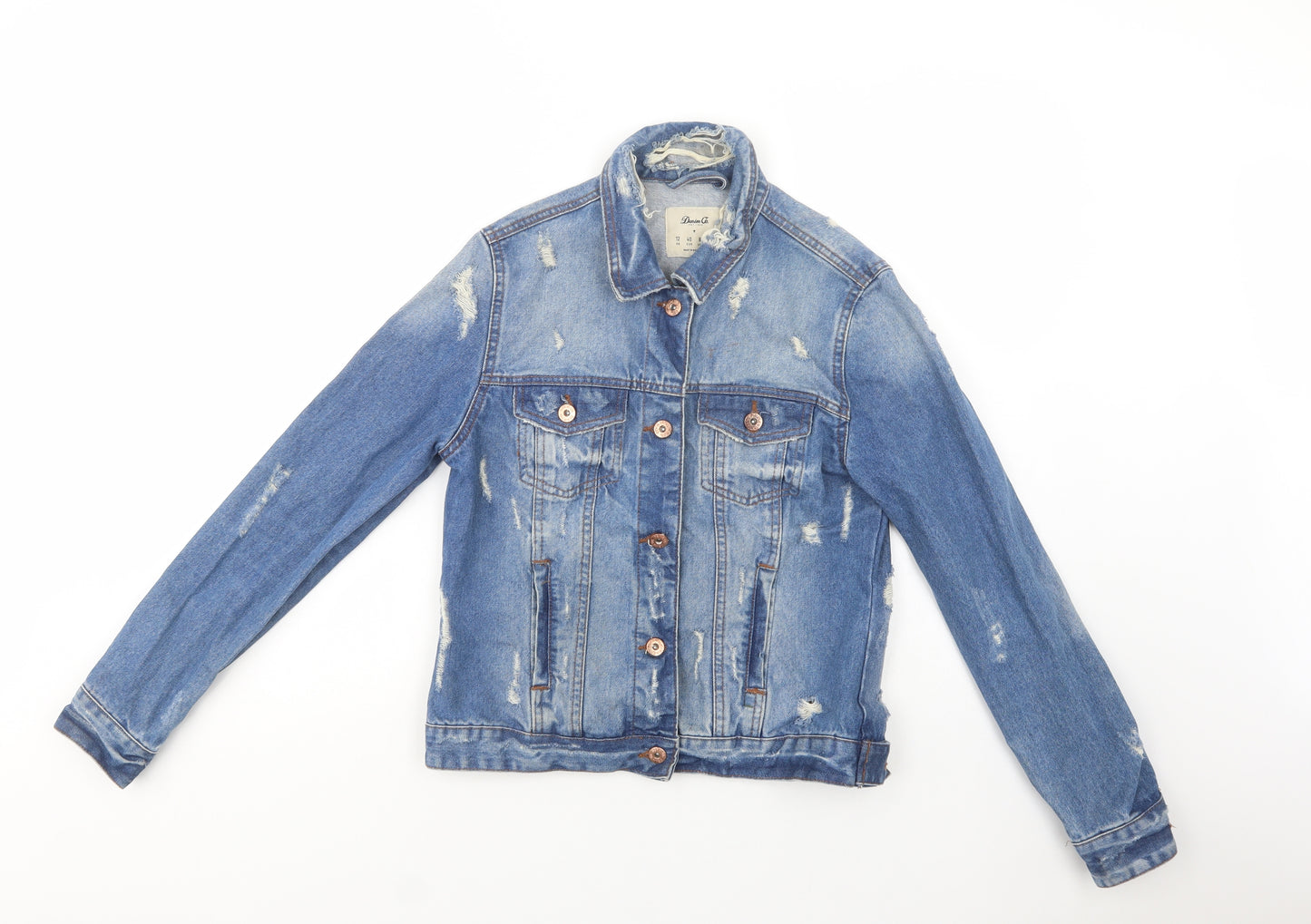 Denim Co. Womens Blue   Jacket  Size 12  Button