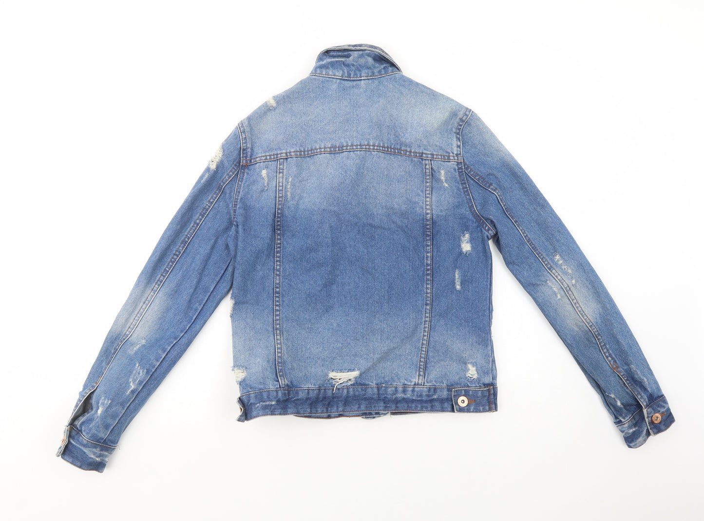 Denim Co. Womens Blue   Jacket  Size 12  Button