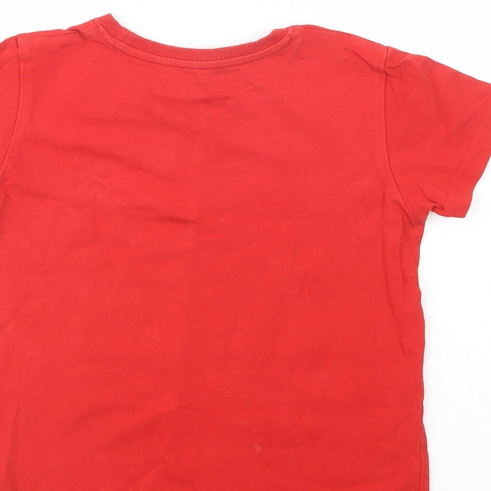 NEXT Girls Red  Cotton Pullover T-Shirt Size 8 Years Crew Neck Pullover - Mario Kart