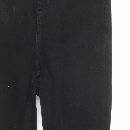 New Look Womens Black  Cotton Skinny Jeans Size 8 L28 in Regular Button