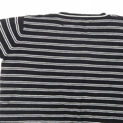 Atmosphere Womens Black Crew Neck Striped Viscose Pullover Jumper Size 18