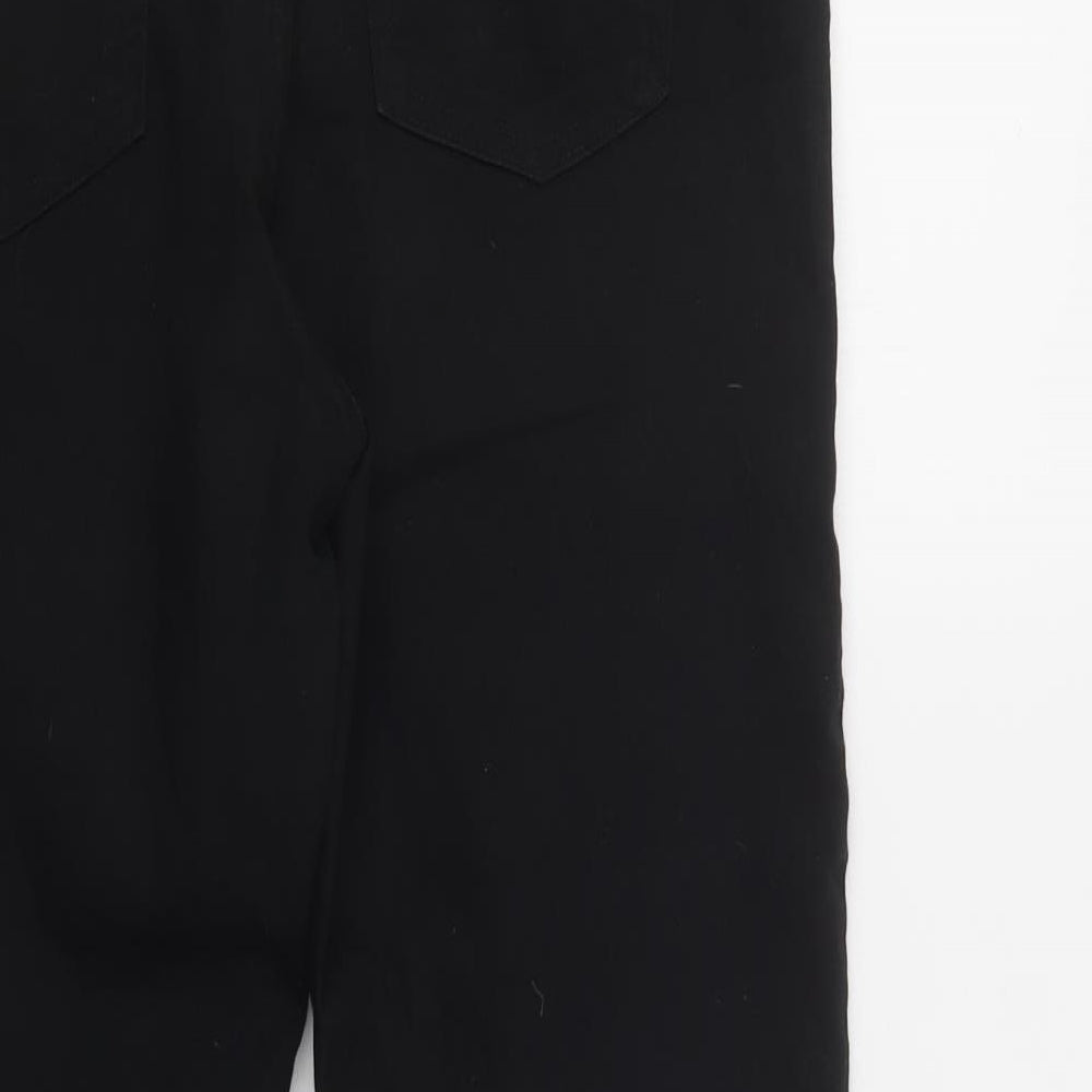 Marks and Spencer Womens Black  Cotton Skinny Jeans Size 16 L29 in Regular Button