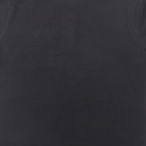 Lyle & Scott Mens Black  Cotton  Polo Size L Collared Button