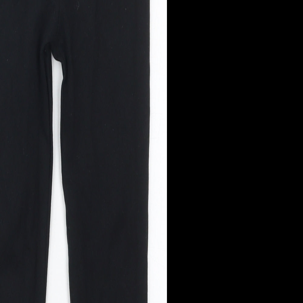 F&F Girls Black  Cotton Carrot Trousers Size 6-7 Years  Regular