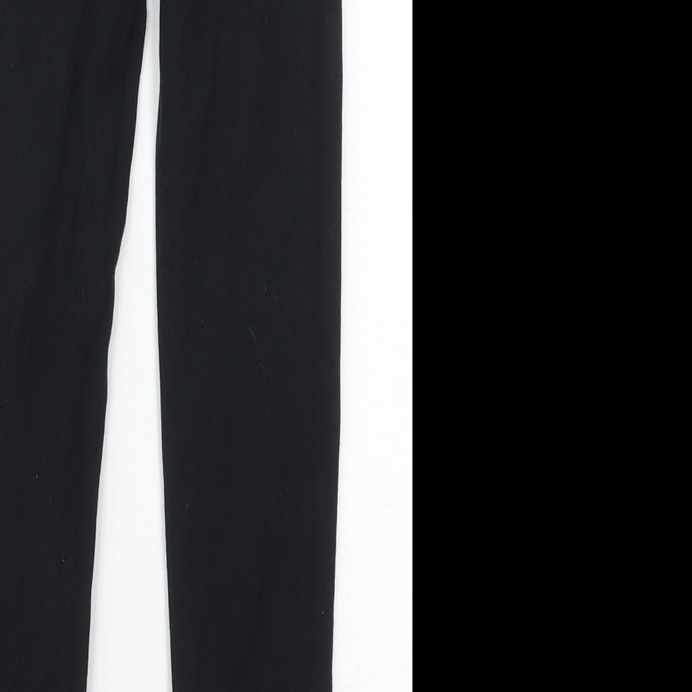 F&F Girls Black  Cotton Carrot Trousers Size 6-7 Years  Regular