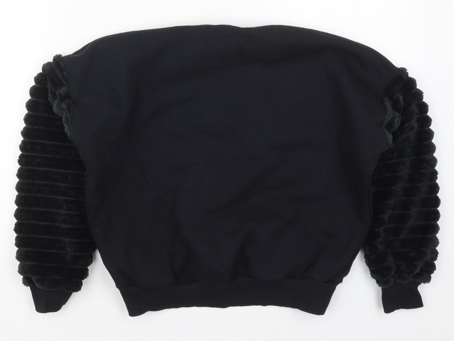 F&F Girls Black  Cotton Pullover Sweatshirt Size 9-10 Years  Pullover - Mickey Mouse