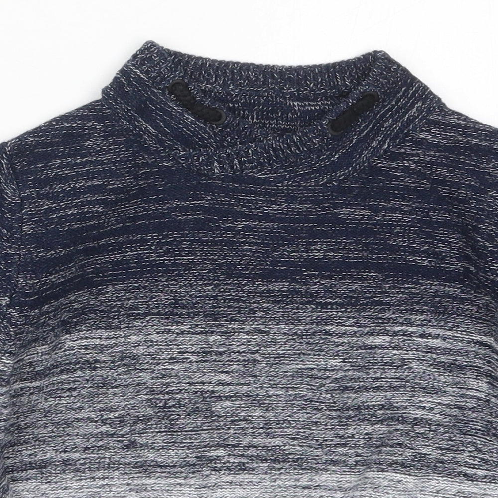 George Boys Blue Crew Neck  Cotton Pullover Jumper Size 5 Years  Pullover