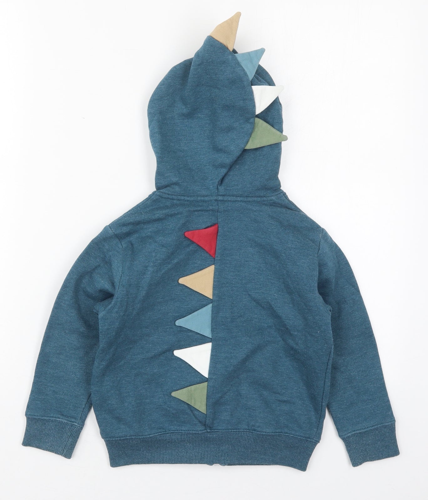 NEXT Boys Green  Cotton Full Zip Hoodie Size 3-4 Years  Zip - Dinosaur