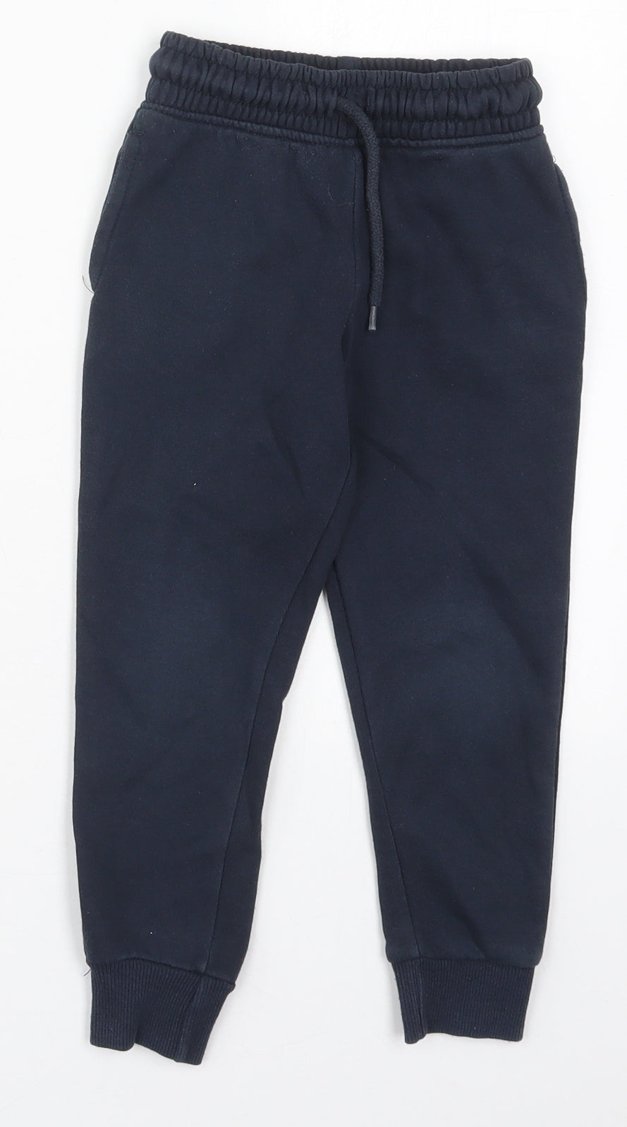 Dunnes Boys Blue  Cotton Sweatpants Trousers Size 4 Years  Regular Drawstring
