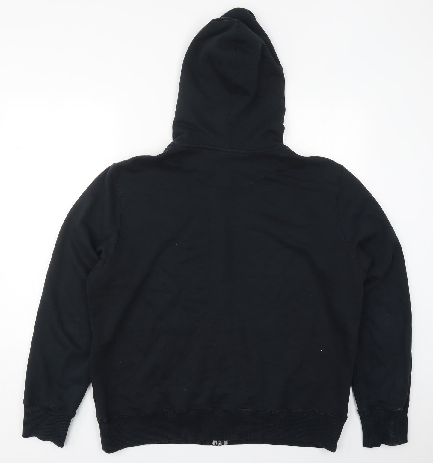Nike Mens Black  Cotton Full Zip Hoodie Size XL