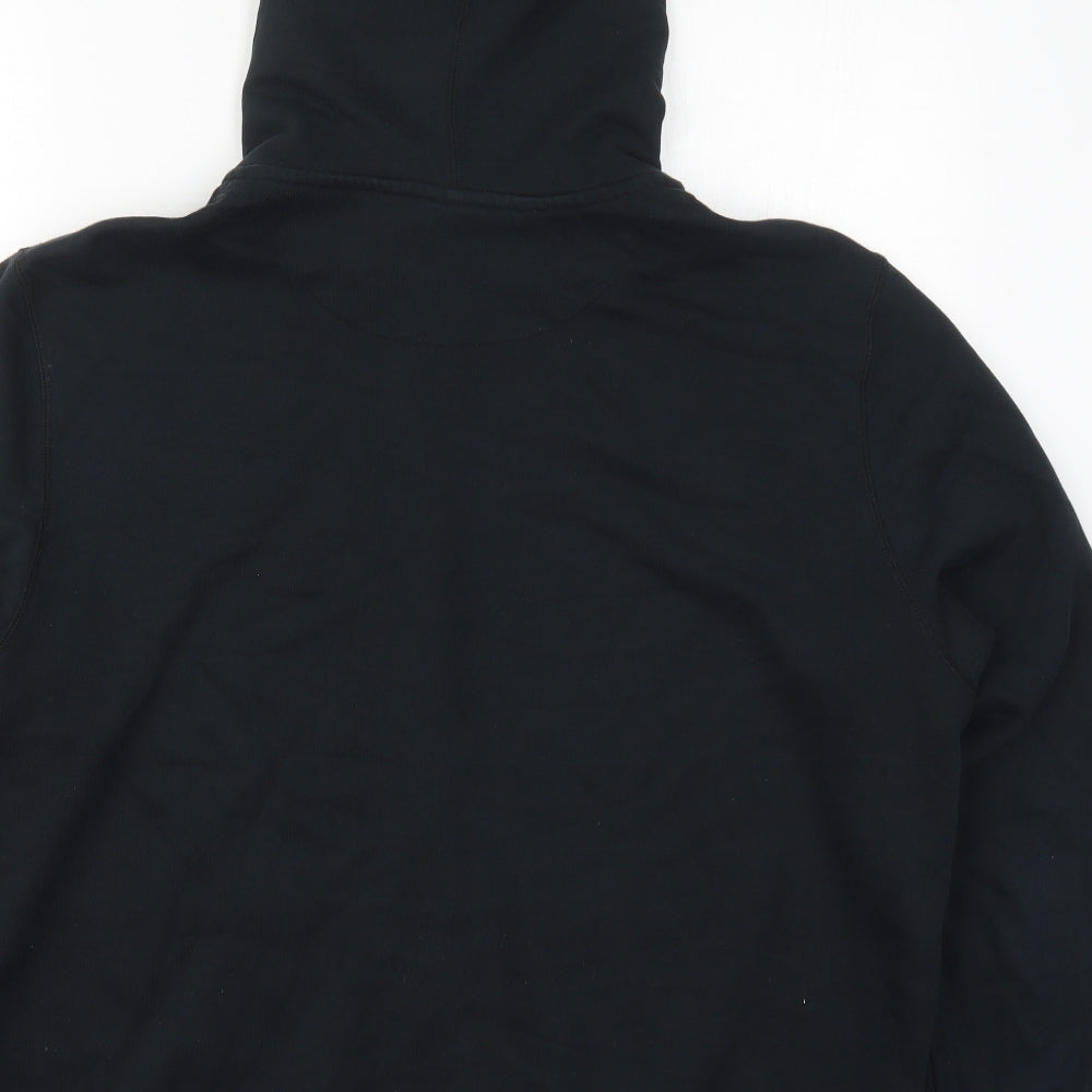 Nike Mens Black  Cotton Full Zip Hoodie Size XL