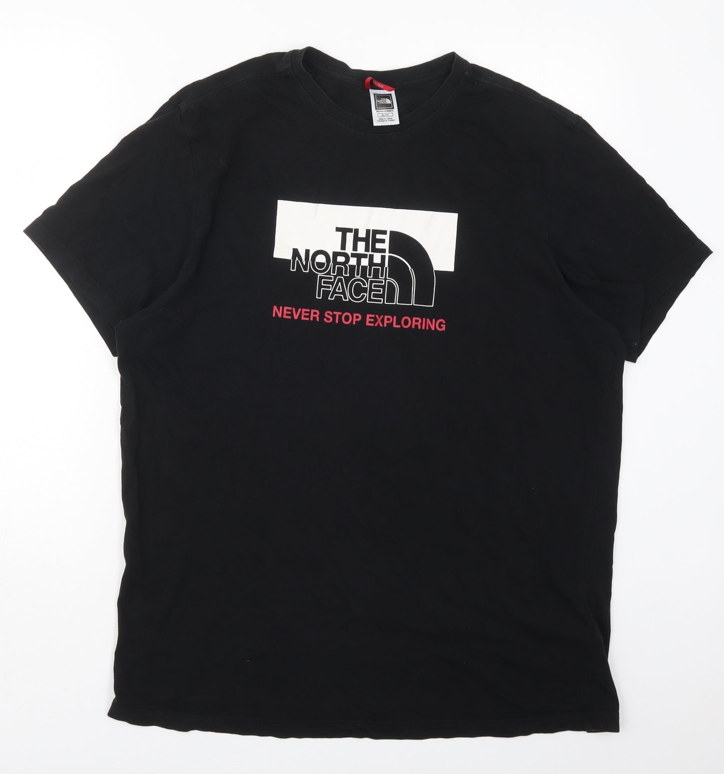 The North Face Mens Black  Cotton  T-Shirt Size XL Crew Neck