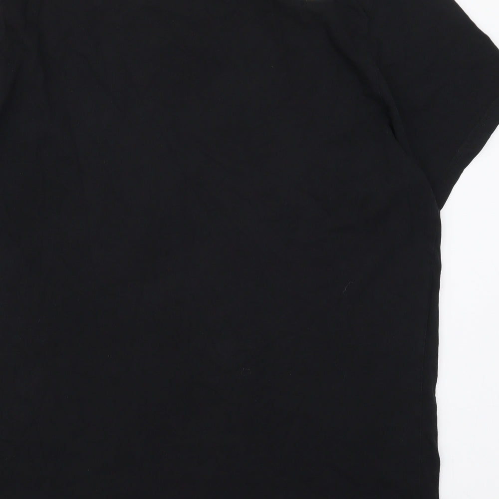 The North Face Mens Black  Cotton  T-Shirt Size XL Crew Neck