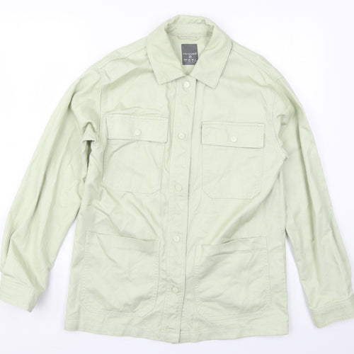 Primark Womens Green   Jacket  Size 6  Button