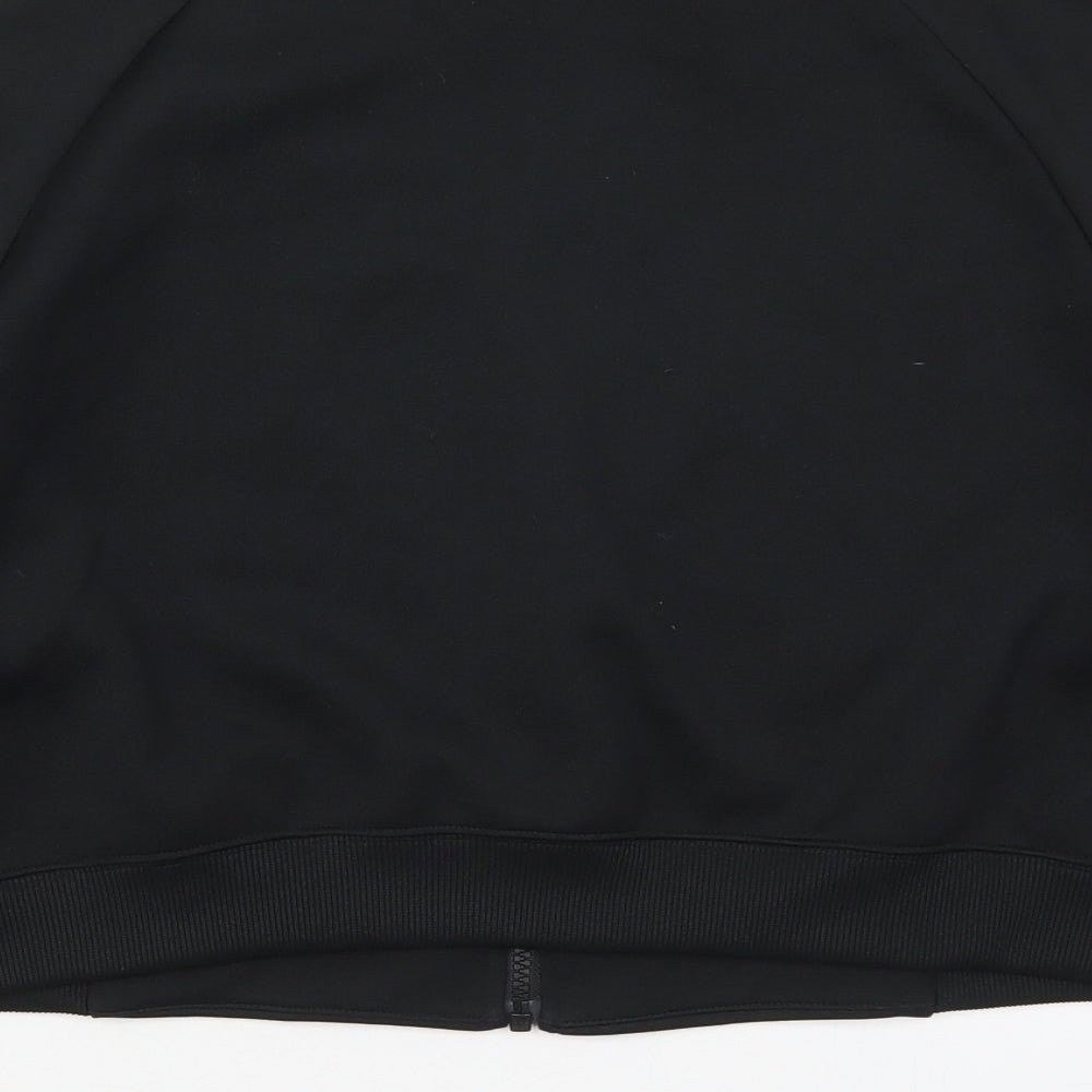 Nike Womens Black  Cotton Full Zip Sweatshirt Size L  Zip