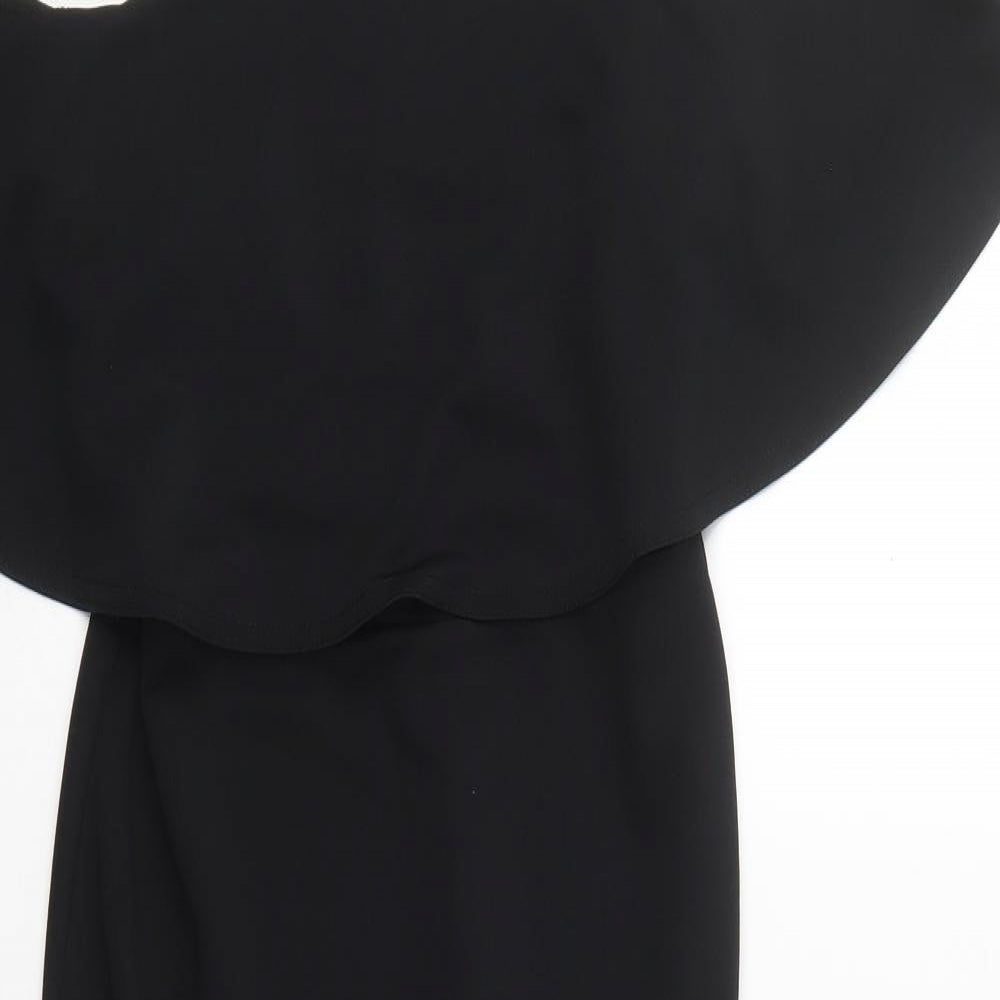 ASOS Womens Black  Polyester Fit & Flare  Size 8  Halter Pullover