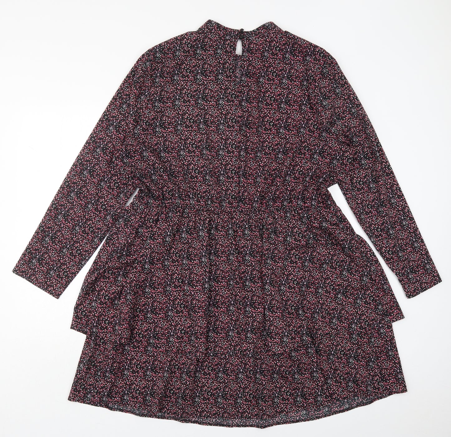 Dunnes Womens Pink Geometric Polyester A-Line  Size 20  Round Neck Button