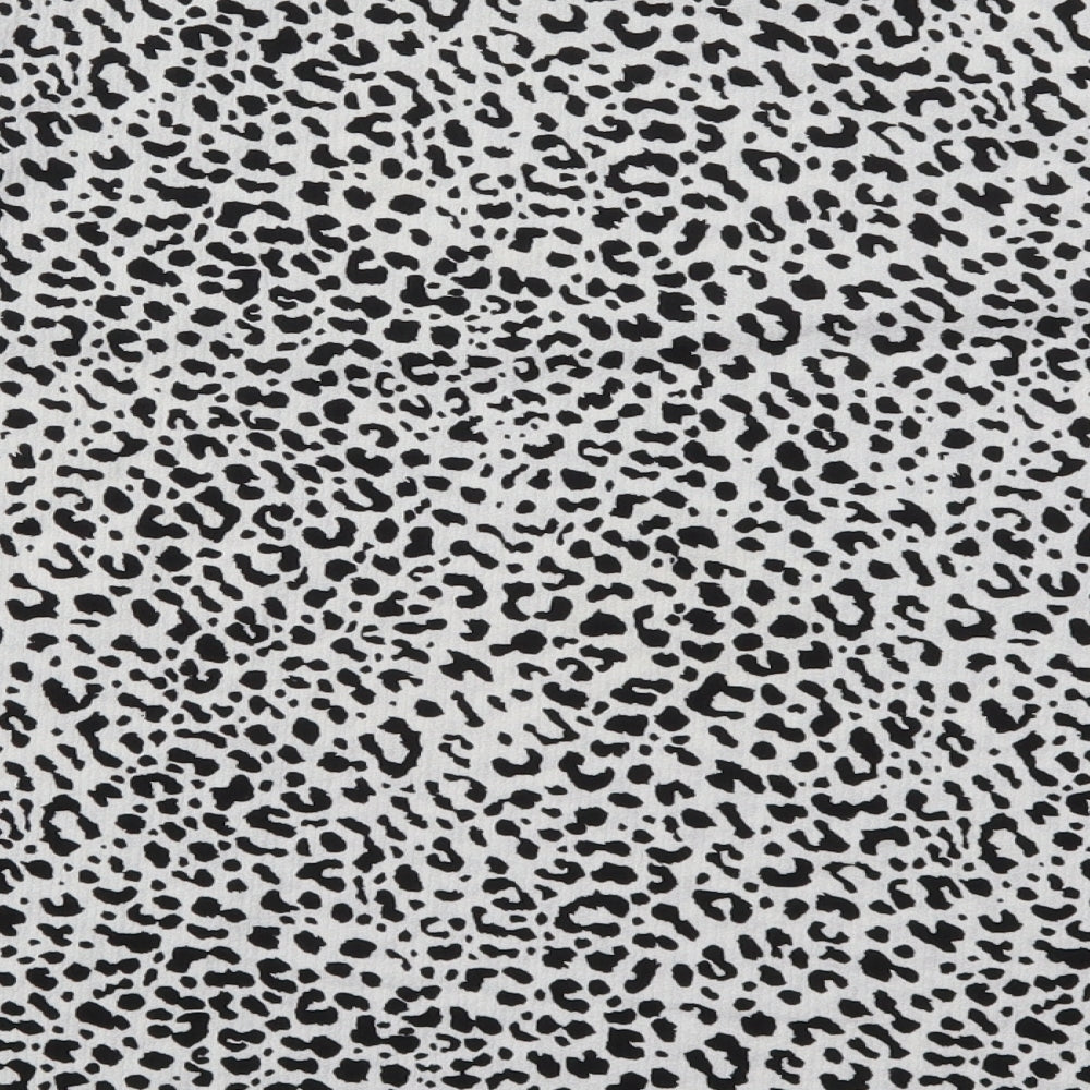 F&F Womens White Animal Print Polyester Basic T-Shirt Size 22 Crew Neck