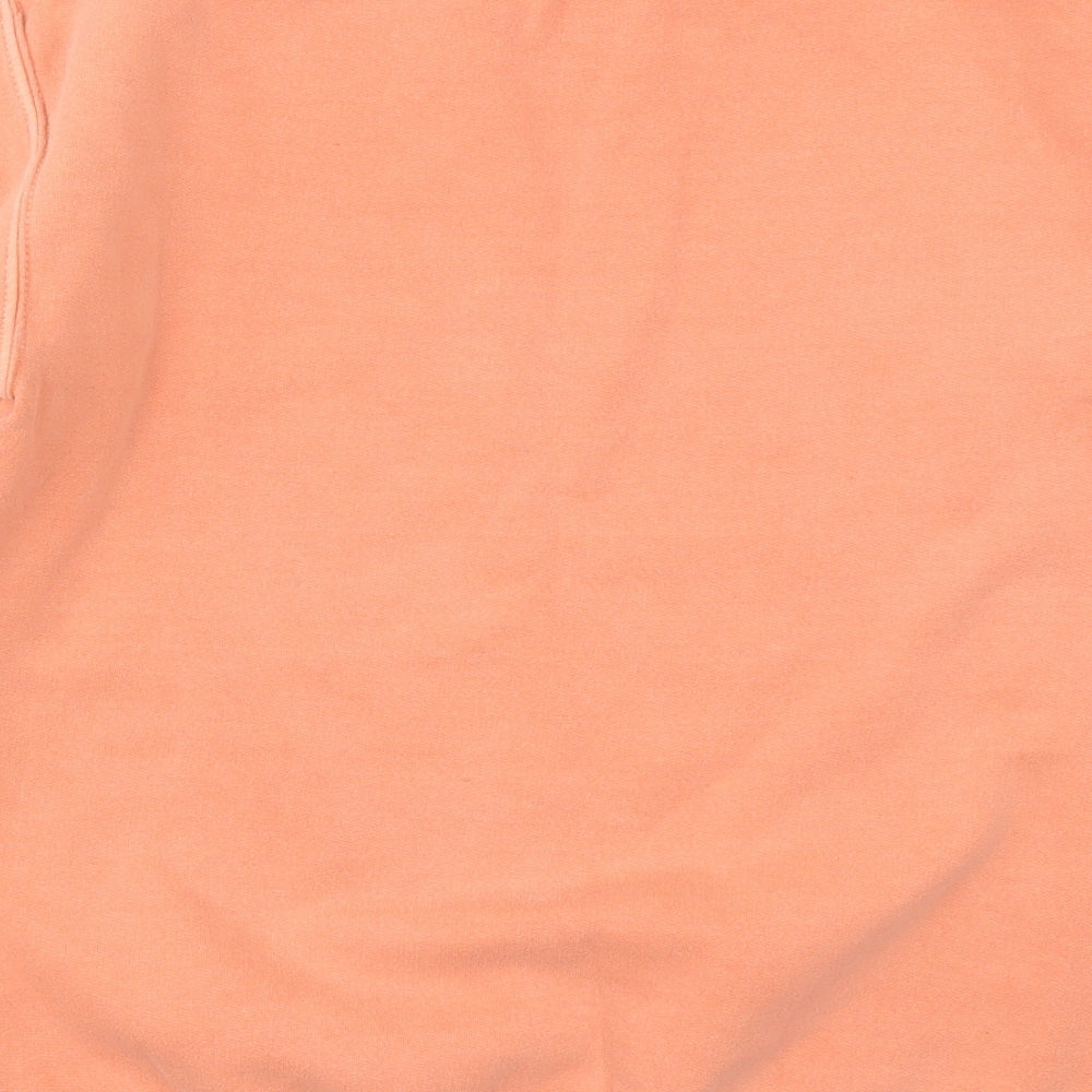 Topshop Womens Orange  Cotton Pullover Sweatshirt Size S  Pullover - Coral Coloured