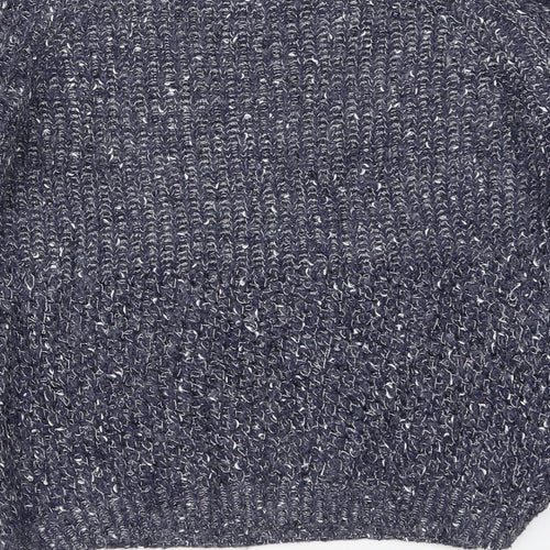 Izabel London Womens Blue Crew Neck  Acrylic Pullover Jumper Size 10