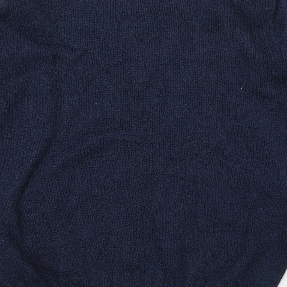 Ralph Lauren Mens Black Crew Neck  Cotton Pullover Jumper Size M