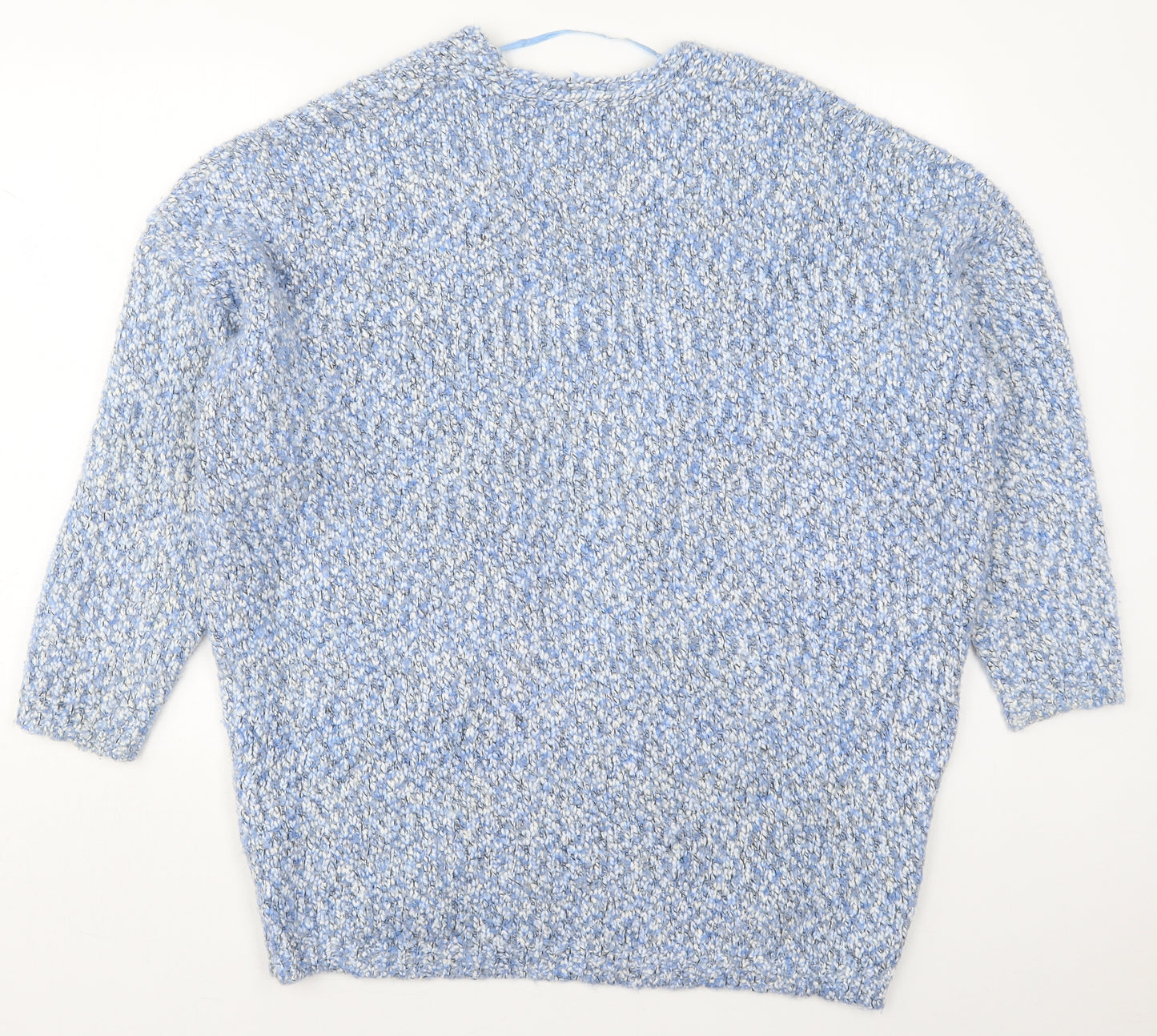 Atmosphere Womens Blue V-Neck  Polyester Cardigan Jumper Size 14