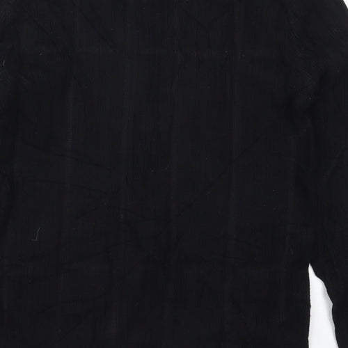 TU Womens Black Crew Neck  Viscose Pullover Jumper Size 12