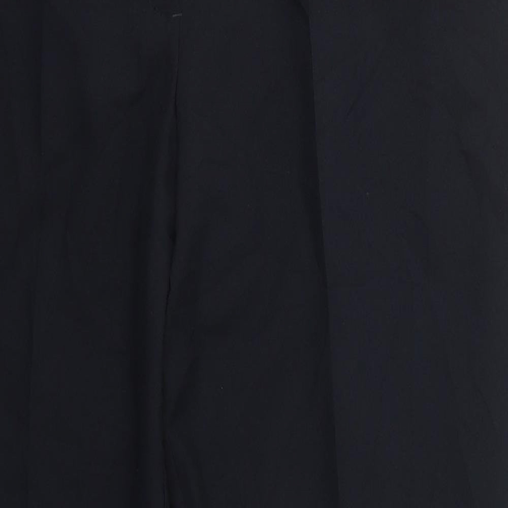 F&F Womens Blue  Polyester Trousers  Size 18 L31 in Regular Hook & Eye